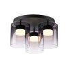 Illuminazione Leuchten Direkt ELIO Plafoniera LED Nero, 3-Luci