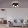 Illuminazione Leuchten Direkt ELIO Plafoniera LED Nero, 3-Luci