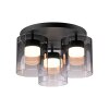 Illuminazione Leuchten Direkt ELIO Plafoniera LED Nero, 3-Luci