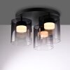 Illuminazione Leuchten Direkt ELIO Plafoniera LED Nero, 3-Luci