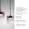 Illuminazione Leuchten Direkt ELIO Lampada a sospensione LED Nero, 3-Luci