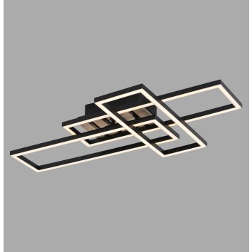 Illuminazione Leuchten Direkt AKUSTIKA Plafoniera LED Nero, 1-Luce