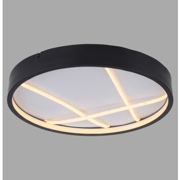Illuminazione Leuchten Direkt MIKADO Plafoniera LED Nero, 1-Luce