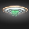 Illuminazione Leuchten Direkt TOLAGO Plafoniera LED Bianco, 2-Luci, Telecomando, Cambia colore