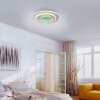 Illuminazione Leuchten Direkt TOLAGO Plafoniera LED Bianco, 2-Luci, Telecomando, Cambia colore
