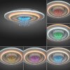 Illuminazione Leuchten Direkt TOLAGO Plafoniera LED Bianco, 2-Luci, Telecomando, Cambia colore