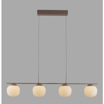 Illuminazione Leuchten Direkt NAMI Lampada a sospensione LED Sabbia, 4-Luci