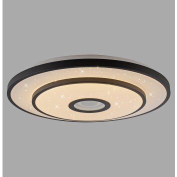 Illuminazione Leuchten Direkt TURANUS Plafoniera LED Nero, 1-Luce