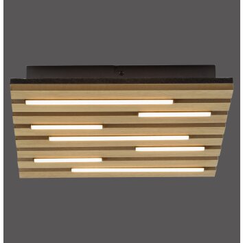 Illuminazione Leuchten Direkt AKUSTIK Plafoniera LED Marrone, Nero, 1-Luce