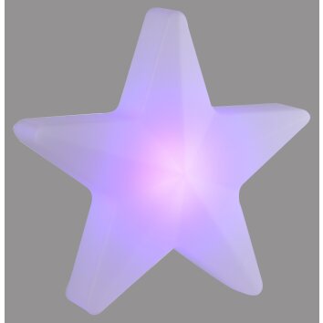 Illuminazione Leuchten Direkt STAR Lampada da tavolo LED Bianco, 1-Luce, Telecomando, Cambia colore