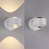 Illuminazione Leuchten Direkt AKKU-CHIA Applique LED Bianco, 2-Luci, Telecomando