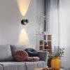 Illuminazione Leuchten Direkt AKKU-CHIA Applique LED Nero, 2-Luci, Telecomando