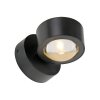 Illuminazione Leuchten Direkt AKKU-CHIA Applique LED Nero, 2-Luci, Telecomando