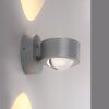 Illuminazione Leuchten Direkt AKKU-CHIA Applique LED Argento, 2-Luci, Telecomando