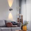 Illuminazione Leuchten Direkt AKKU-CHIA Applique LED Argento, 2-Luci, Telecomando