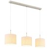 Illuminazione Globo Lighting Deleon Lampadario a sospensione Cromo, Sabbia, 3-Luci