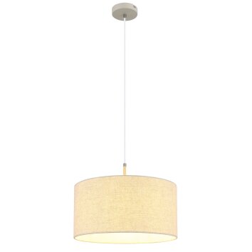Illuminazione Globo Lighting Deleon Lampadario a sospensione Cromo, Sabbia, 1-Luce