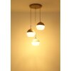 Illuminazione Globo Lighting Ragusa Lampadario a sospensione Cromo, Bianco, 3-Luci