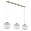 Illuminazione Globo Lighting Ragusa Lampadario a sospensione Cromo, Bianco, 3-Luci