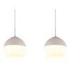 Illuminazione Globo Lighting Ragusa Lampadario a sospensione Cromo, Bianco, 3-Luci