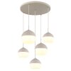 Illuminazione Globo Lighting Ragusa Lampadario a sospensione Cromo, Bianco, 5-Luci