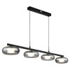 Illuminazione Globo Lighting Carlene Lampadario a sospensione LED Nero, 1-Luce