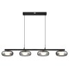 Illuminazione Globo Lighting Carlene Lampadario a sospensione LED Nero, 1-Luce