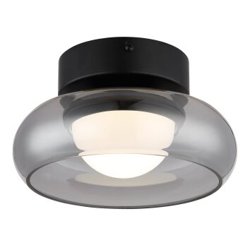 Illuminazione Globo Lighting Carlene Plafoniera LED Nero, 1-Luce