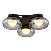 Illuminazione Globo Lighting Carlene Plafoniera LED Nero, 1-Luce