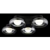 Illuminazione Globo Lighting Carlene Plafoniera LED Nero, 1-Luce