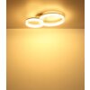 Illuminazione Globo Lighting Zara Plafoniera LED Sabbia, Bianco, 1-Luce