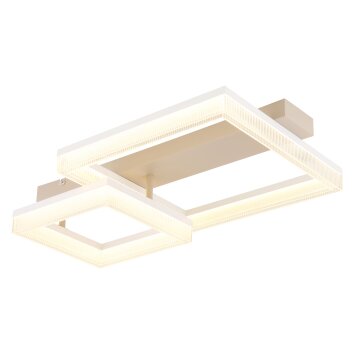 Illuminazione Globo Lighting Zara Plafoniera LED Sabbia, Bianco, 1-Luce