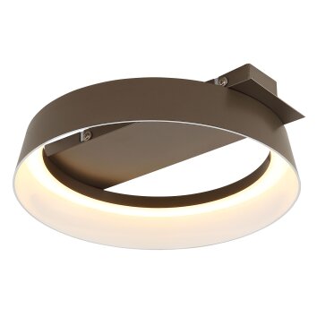 Illuminazione Globo Lighting Syrakus Plafoniera LED Marrone, 1-Luce