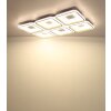 Illuminazione Globo Lighting Mosaiko Plafoniera LED Sabbia, Bianco, 1-Luce, Telecomando