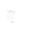 Illuminazione Globo Lighting Monty Plafoniera LED Sabbia, Bianco, 1-Luce