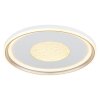 Illuminazione Globo Lighting Eila Plafoniera LED Bianco, 1-Luce, Telecomando