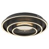 Illuminazione Globo Lighting Lawanda Plafoniera LED Nero, 1-Luce