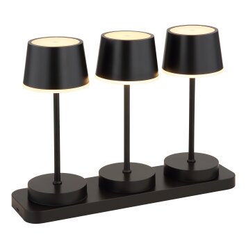 Illuminazione Globo Lighting Dawson Lampada da tavolo LED Nero, 1-Luce, Telecomando, Cambia colore