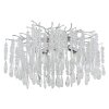 Illuminazione Globo Lighting Kinga Plafoniera Argento, 8-Luci