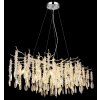 Illuminazione Globo Lighting Kinga Lampadario a corona Argento, 10-Luci