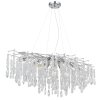 Illuminazione Globo Lighting Kinga Lampadario a corona Argento, 12-Luci