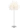 Illuminazione Globo Lighting Kinga Lampada da terra Argento, 5-Luci
