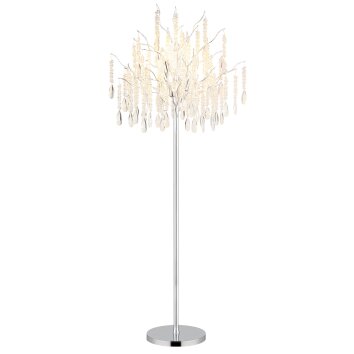 Illuminazione Globo Lighting Kinga Lampada da terra Argento, 5-Luci