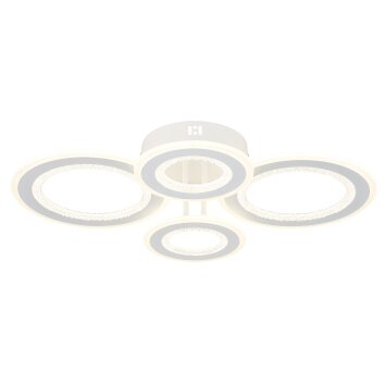 Illuminazione Globo Lighting Anthony Plafoniera LED Bianco, 1-Luce