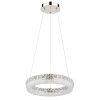 Illuminazione Globo Lighting Laurel Lampadario a sospensione LED Cromo, 1-Luce, Telecomando