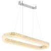 Illuminazione Globo Lighting Laurel Lampadario a sospensione LED Cromo, 1-Luce, Telecomando