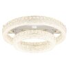 Illuminazione Globo Lighting Laurel Plafoniera LED Cromo, 1-Luce, Telecomando