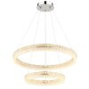 Illuminazione Globo Lighting Laurel Lampadario a sospensione LED Cromo, 1-Luce, Telecomando