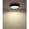 Illuminazione Globo Lighting Mirrora Plafoniera LED Nero, 1-Luce, Telecomando