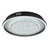 Illuminazione Globo Lighting Mirrora Plafoniera LED Cromo, Nero, Argento, 1-Luce